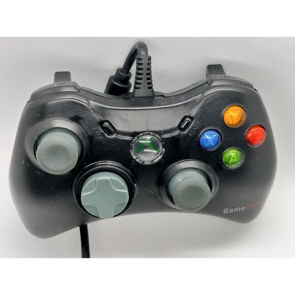 Microsoft XBOX 360 Gamestop Wired Game Controller - Black - Picture 2 of 7